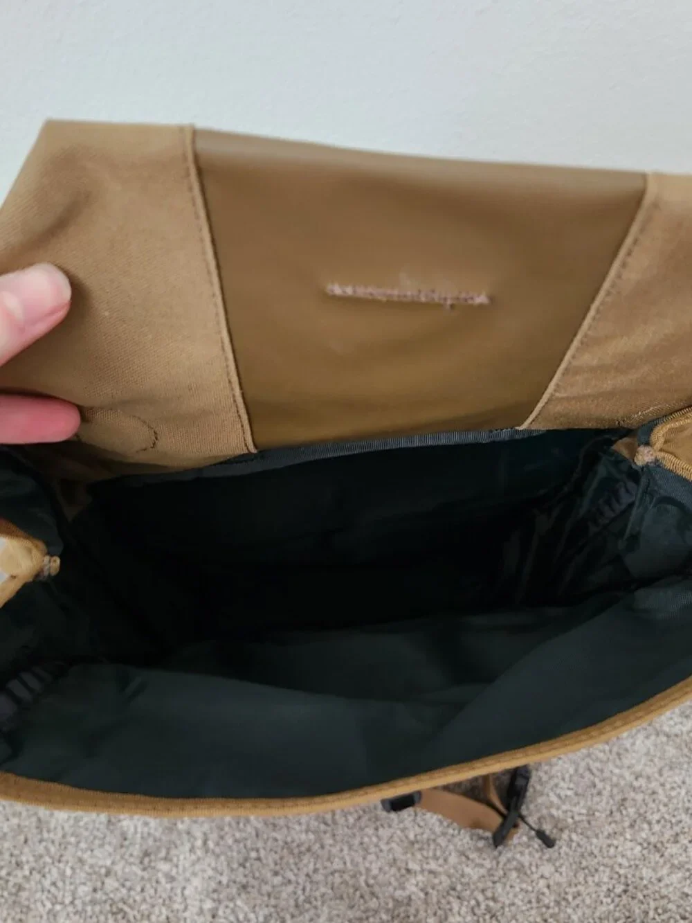 Boundary Supply Errant Sling Tan Tech Sling Laptop Crossbody Bag
